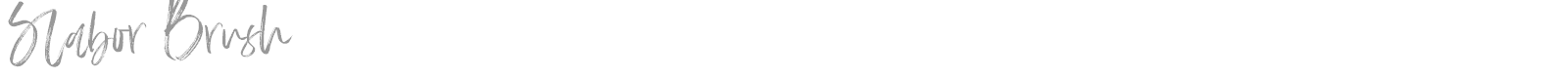 Slabor Brush font preview